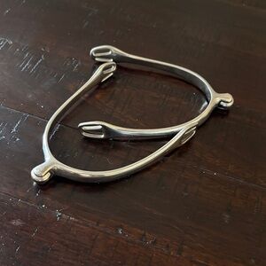 Ladies stainless steel rollerball spurs Barely worn in great condition No straps